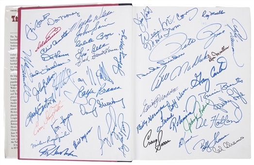 "The National League" Multi-Signed Hardcover Book With 211 Signatures Including Gibson, Spahn, Musial & Mathews (PSA/DNA)